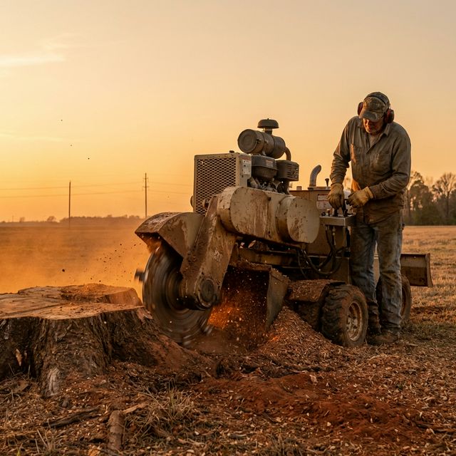 Delta Stump crew at work